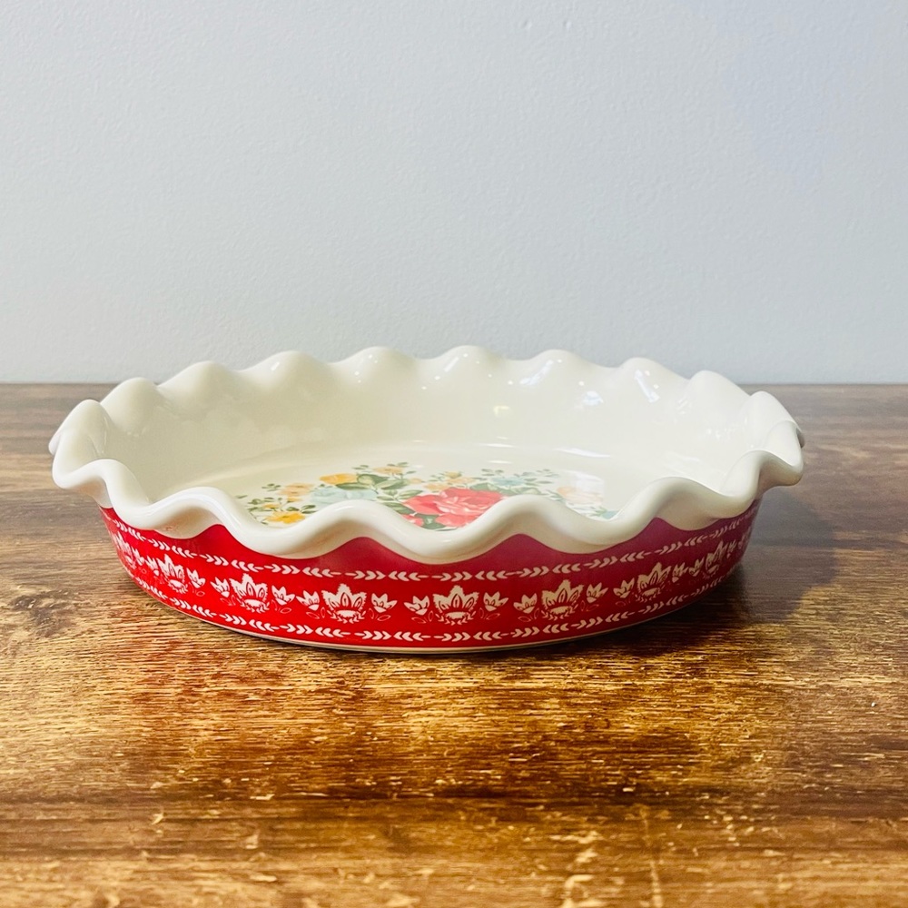 Pioneer Woman Vintage Floral Pie Plate